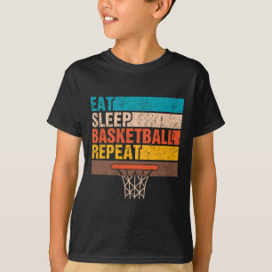 Eet. Slaap. Basketball. Herhaal. Basketball Youths T-shirt