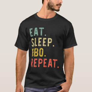 Eet Slaap BBQ Herhaal Rbecue Rbeque Funny T-shirt