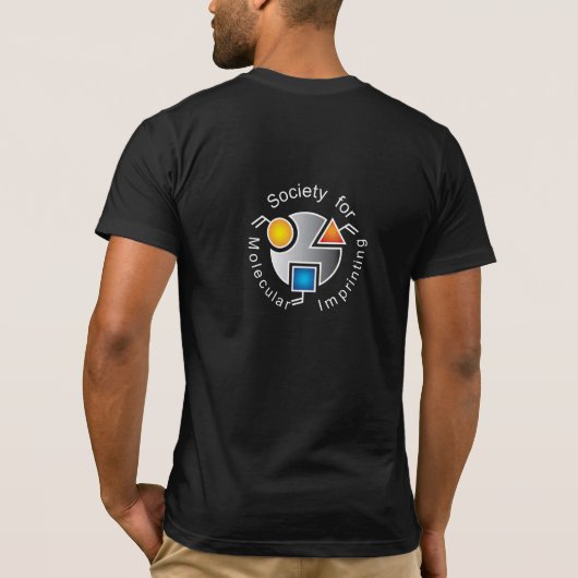 Eet, slaap, bedrukking, herhaal donkere stof t-shi t-shirt (Achterkant)