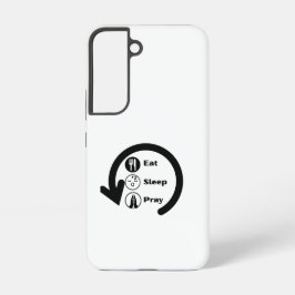 eet slaap bid herhaal samsung galaxy hoesje