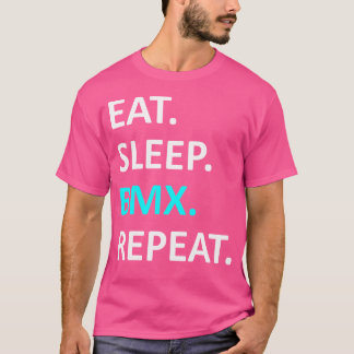 Eet slaap BMX Herhaal T-shirt