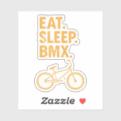 Eet, Slaap, BMX Sticker (Vel)