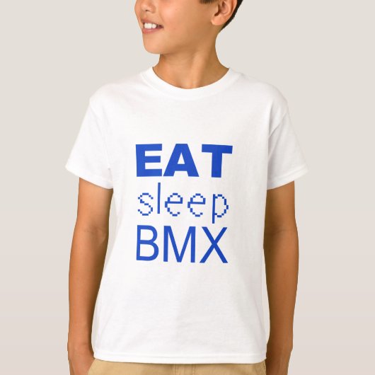 Eet slaap BMX T-shirt (Voorkant)