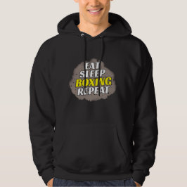 eet slaap boksen herhaal hoodie