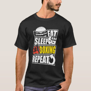 Eet Slaap Boksen Herhaal speler of coach T-shirt
