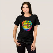 eet slaap boksen herhaal Tri-Blend shirt (Voorkant volledig)