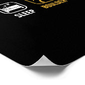 Eet Slaap Boulder Herhaal Klimsport Gratis Bould Poster (Hoek)