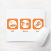Eet. Slaap. Bus. Mousepad Muismat (Met muis)