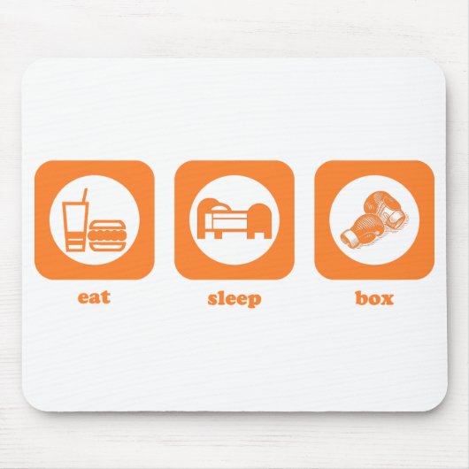 Eet. Slaap. Bus. Mousepad Muismat (Voorkant)
