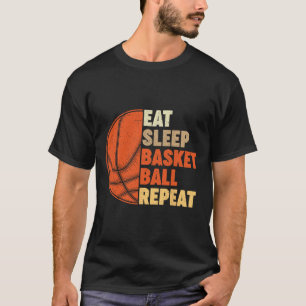 Eet Slaap Bysketbyll Herhaal voor Speler  plezier T-shirt