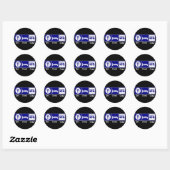 Eet. Slaap, Camp Ronde Sticker (Vel)