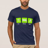 Eet, Slaap, Centrifugeren (Limoen) T-shirt (Voorkant)