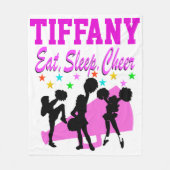 EET SLAAP CHEER GEPERSONALISEERDE FLEECE DEKEN (Voorkant)