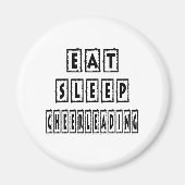 Eet slaap cheerleading magneet (Voorkant)