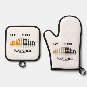 Eet... Slaap... Chess Reflective Chess Set afspele