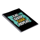 Eet, Slaap, Code herhalen Notitieboek (Rechterzijde)