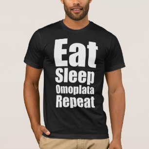 Eet slaap comoplata herhaal t-shirt