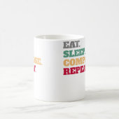 Eet Slaap Componeer Herhaal Cadeau Idee Componist Koffiemok (Center)