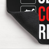 Eet. Slaap. Cook. Herhaal Muismat (Hoek)