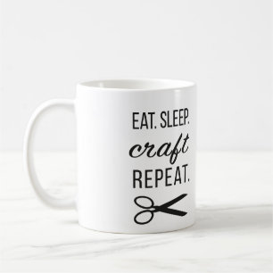 Eet. Slaap. Craft. Herhaal. Koffie en meer Koffiemok
