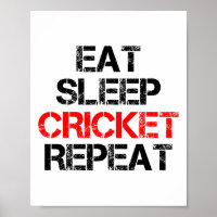 Eet Slaap Cricket Herhaal Team Competitie Amateur