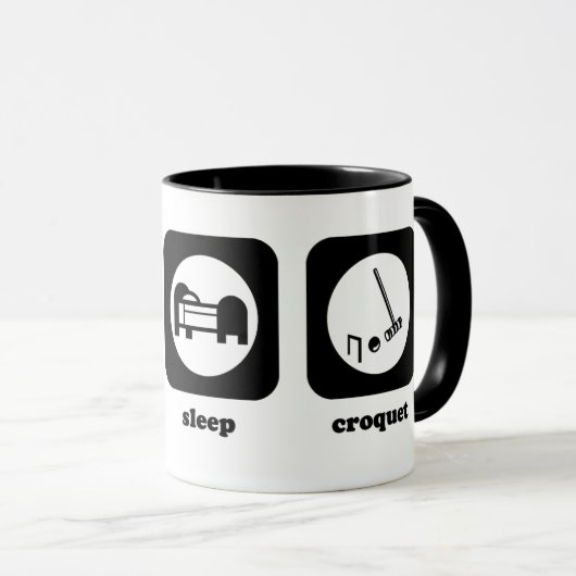 Eet. Slaap. Croquet. Mok (Voorkant rechts)
