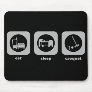 Eet. Slaap. Croquet. Mousepad Muismat