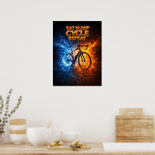 Eet Slaap Cyclus Retro Poster (Keuken)