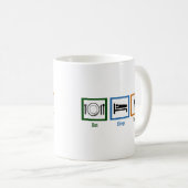 Eet Slaap Dans Grappige Ballet Danser Meisjes Koffiemok (Voorkant rechts)