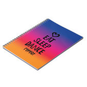 Eet, Slaap, Dans... Schrijf! Notitieboek (Linkerzijde)