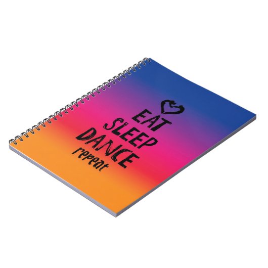Eet, Slaap, Dans... Schrijf! Notitieboek (Linkerzijde)