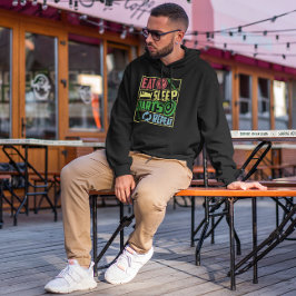 Eet Slaap Darts Herhalen - Dart Fan Hoodie