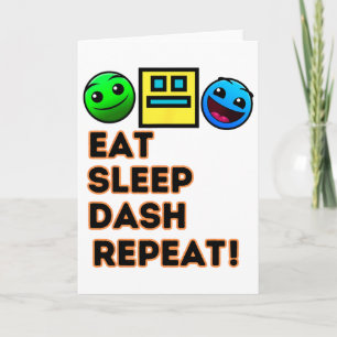 Eet Slaap Dash Herhaal Video Game Geometrie Video Kaart