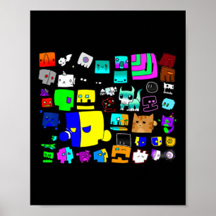Eet Slaap Dash Herhaal Video Game Geometrie Video Poster