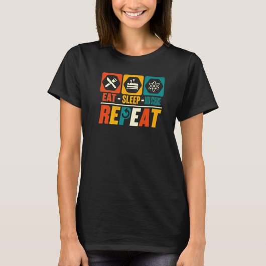 Eet Slaap Data Wetenschap Herhaal Data Analist S T-shirt (Voorkant)