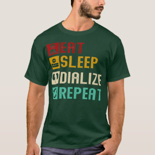 Eet Slaap Dialiseer Herhaal Koele Diabetes Dialyse T-shirt