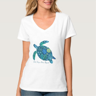 Eet, slaap, duik Herhaal T-shirt