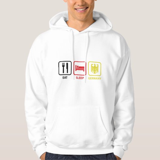 Eet Slaap Duitsland Hoodie (Voorkant)