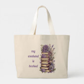 Eet Slaap en Lees Grote Tote Bag (Achterkant)