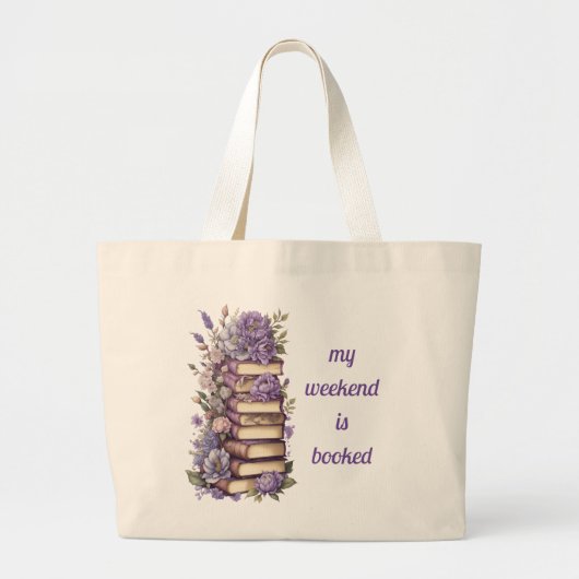 Eet Slaap en Lees Grote Tote Bag (Voorkant)