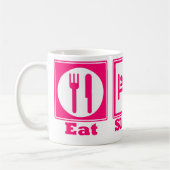 Eet, Slaap en Ride (Roller Onderzetters) - Roze Koffiemok (Links)