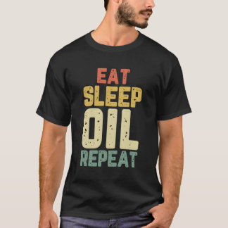 Eet slaap essentiële olie Herhaal aromatherapie Gr T-shirt