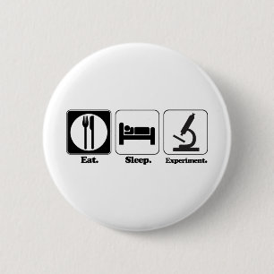 eet slaap experimenteer ronde button 5,7 cm