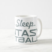 Eet. Slaap. Fantasy Football Coffee Mok (Voorkant rechts)