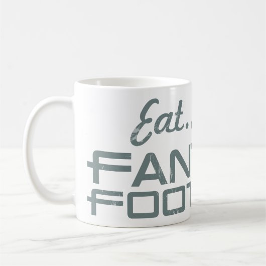 Eet. Slaap. Fantasy Football Coffee Mok (Links)