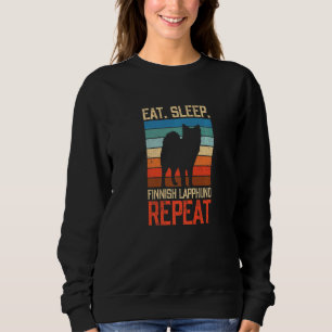 Eet slaap Fins Lapphund Herhalen Trui