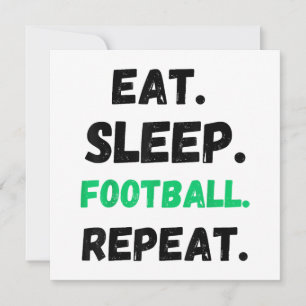 Eet Slaap Football Herhaal Schattige Eet Slaap Foo