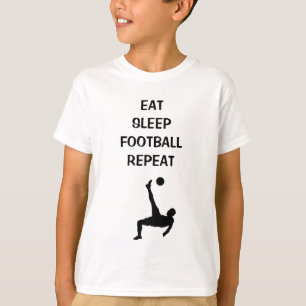 EET SLAAP FOOTBALL HERHALEN Z-DESIGN T-SHIRT