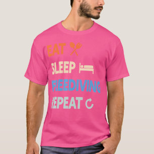 Eet Slaap Freediving Herhaal T-shirt