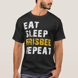 eet slaap frisbee t-shirt